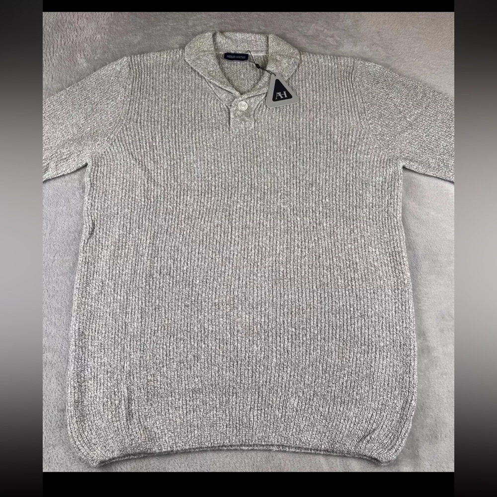 American Heritage mens long sleeve gray pullover sweater size XL
